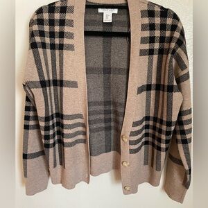 Super Soft Plaid Cardigan